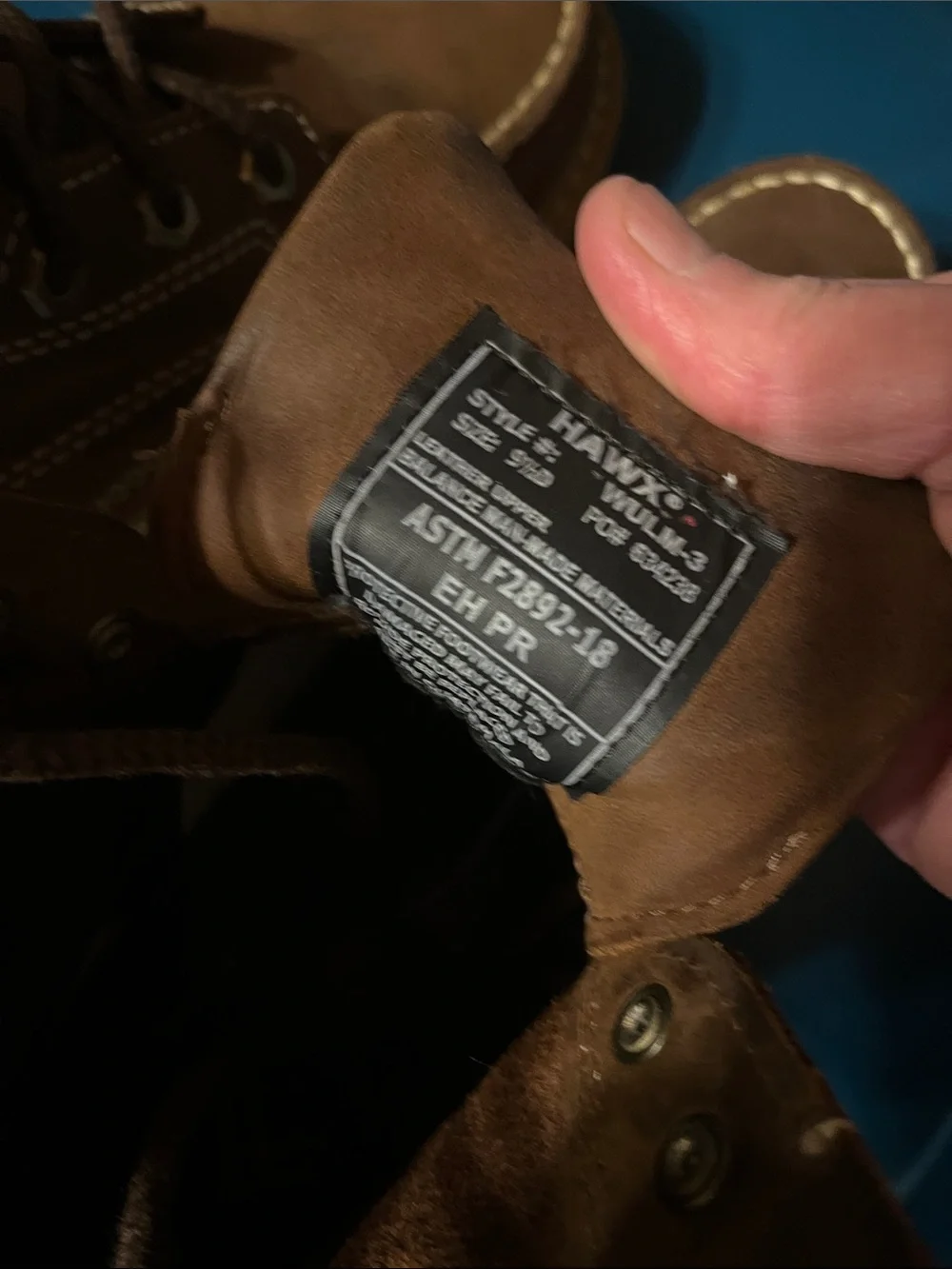 HAWX Men's Brown Leather 6” Work Boots